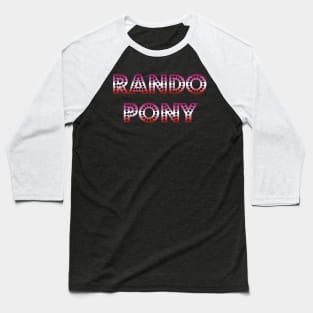 RandoPonyTM Marquee Lesbian Gradient Baseball T-Shirt